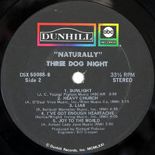 Load image into Gallery viewer, Three Dog Night : Naturally (LP, Album)