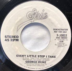 George Duke : Every Little Step I Take (7", Single, Promo, Styrene)