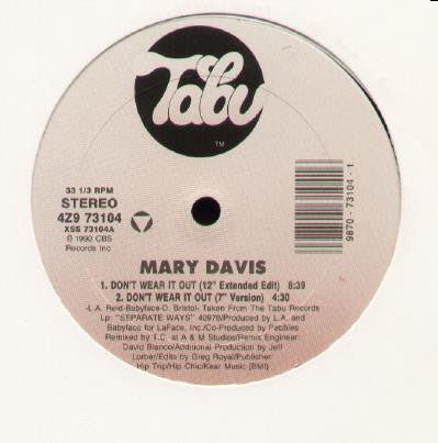 Mary Davis : Don't Wear It Out (12