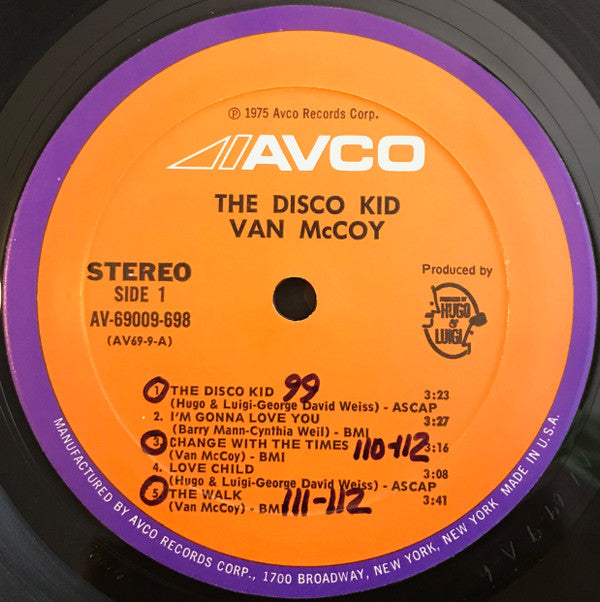 Van McCoy : The Disco Kid (LP, Album, Mon)