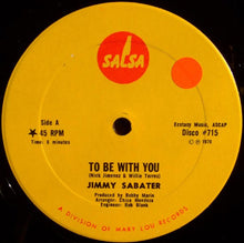 Load image into Gallery viewer, Jimmy Sabater : To Be With You (12&quot;)