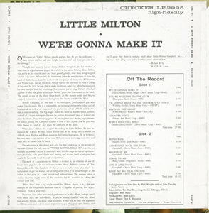 Little Milton : We're Gonna Make It (LP, Album, Mono)