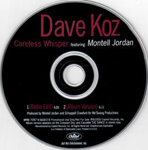 Load image into Gallery viewer, Dave Koz Featuring Montell Jordan : Careless Whisper (CD, Single, Promo)