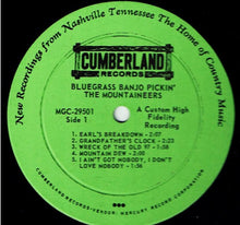 Load image into Gallery viewer, The Mountaineers (8) : Bluegrass Banjo Pickin&#39; (LP, Album, Mono)