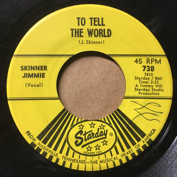 Jimmie Skinner : Twenty Beers / To Tell The World (7