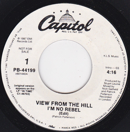 View From The Hill : I'm No Rebel (7