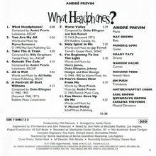 Load image into Gallery viewer, André Previn : What Headphones? (CD, Album)