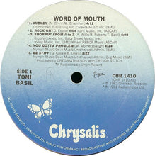 Load image into Gallery viewer, Toni Basil : Word Of Mouth (LP, Album, Ter)