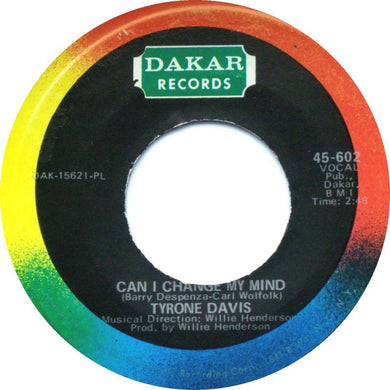 Tyrone Davis : Can I Change My Mind (7