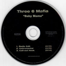 Load image into Gallery viewer, Three 6 Mafia : Baby Mama (CD, Single, Promo)