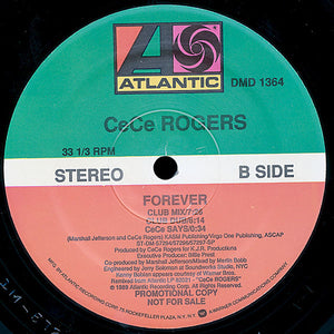 Ce Ce Rogers : Forever (12", Promo)