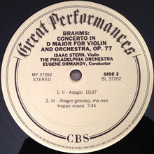 Load image into Gallery viewer, Brahms* - Isaac Stern, Ormandy*, Philadelphia Orchestra* : Violin Concerto (LP, RE, RM)