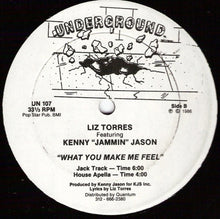 Load image into Gallery viewer, Liz Torres Featuring Kenny &quot;Jammin&quot; Jason : What You Make Me Feel (12&quot;)