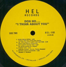 Load image into Gallery viewer, Don Ho : I Think About You (LP)