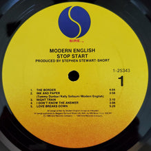 Load image into Gallery viewer, Modern English : Stop Start (LP, Album)