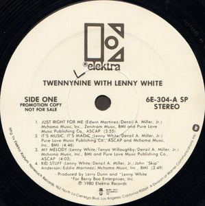 Twennynine With Lenny White : Twennynine With Lenny White (LP, Album, Promo)