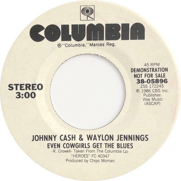 Johnny Cash & Waylon Jennings : Even Cowgirls Get The Blues (7