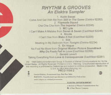 Various : Rhythm & Grooves: An Elektra Sampler (CD, Comp, Ltd, Promo, Smplr)