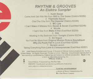 Various : Rhythm & Grooves: An Elektra Sampler (CD, Comp, Ltd, Promo, Smplr)