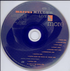 Marcus Miller : Live & More (CD, Album)