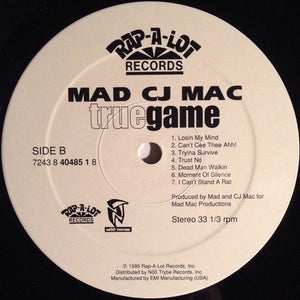 Mad CJ Mac - True Game (LP, Album) (NM or M-)