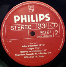 Load image into Gallery viewer, Misha Dichter : Liszt Hungarian Rhapsodies 6 &amp; 13 Valses Oubliees 1 &amp;2 Faust Fantaisie (LP)