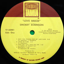 Load image into Gallery viewer, Smokey Robinson : Love Breeze (LP, Album)