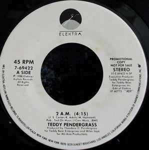 Teddy Pendergrass : 2 A.M. (7", Promo)