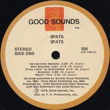 Load image into Gallery viewer, Spats : Spats (LP, Album)