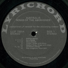 Load image into Gallery viewer, Wolfgang Laade : Australia (Songs Of The Aborigines) (LP)