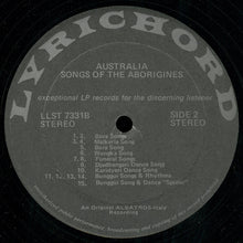 Load image into Gallery viewer, Wolfgang Laade : Australia (Songs Of The Aborigines) (LP)