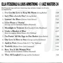 Load image into Gallery viewer, Ella Fitzgerald &amp; Louis Armstrong : Verve Jazz Masters 24 (CD, Comp)