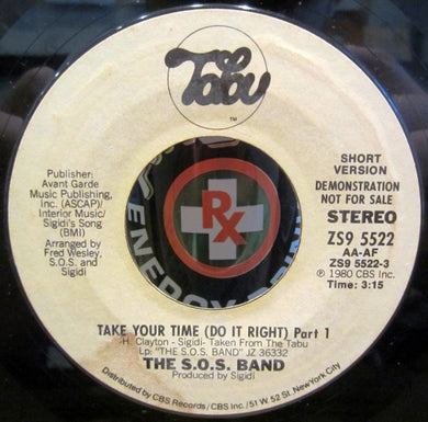 The S.O.S. Band : Take Your Time (Do It Right) Part 1 (7