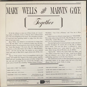 Marvin Gaye And Mary Wells : Together  (LP, Album, Mono)