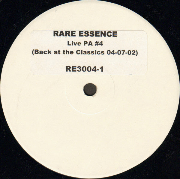 Rare Essence : Live PA #4 (Back At The Classics 04-07-02) (LP, W/Lbl)