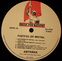 Load image into Gallery viewer, Anthrax : Fistful Of Metal (LP, Album)