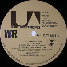 Load image into Gallery viewer, War : All Day Music (LP, Album, Ter)