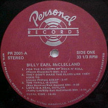 Load image into Gallery viewer, Billy Earl McClelland : For The Fathers Of Rock And Roll (LP, Album)