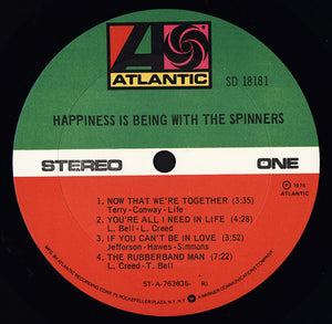 Spinners : Happiness Is Being With The Spinners (LP, Album, RI)