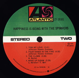 Spinners : Happiness Is Being With The Spinners (LP, Album, RI)