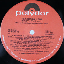 Load image into Gallery viewer, Peaches &amp; Herb : Worth The Wait (LP, Album, Club)