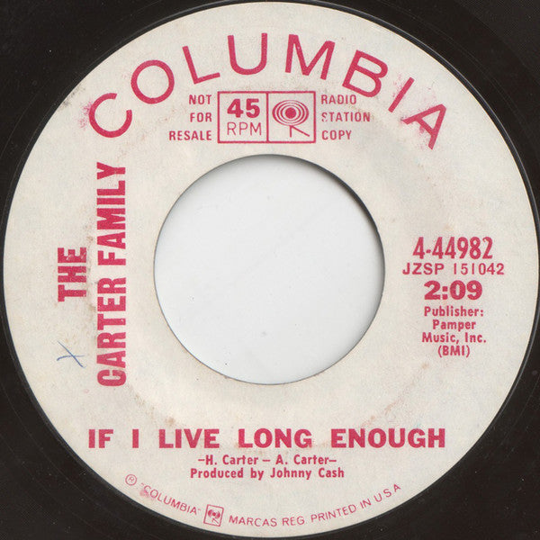 The Carter Family : If I Live Long Enough (7