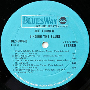 Big Joe Turner : Singing The Blues (LP, Album)