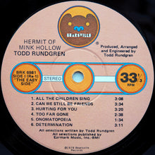 Load image into Gallery viewer, Todd Rundgren : Hermit Of Mink Hollow (LP, Album, Win)
