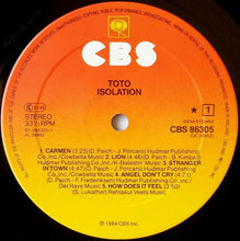 Load image into Gallery viewer, Toto : Isolation (LP, Album)