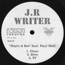 Load image into Gallery viewer, J.R. Writer : Birdcall / That&#39;s A Bet (12&quot;, Single)