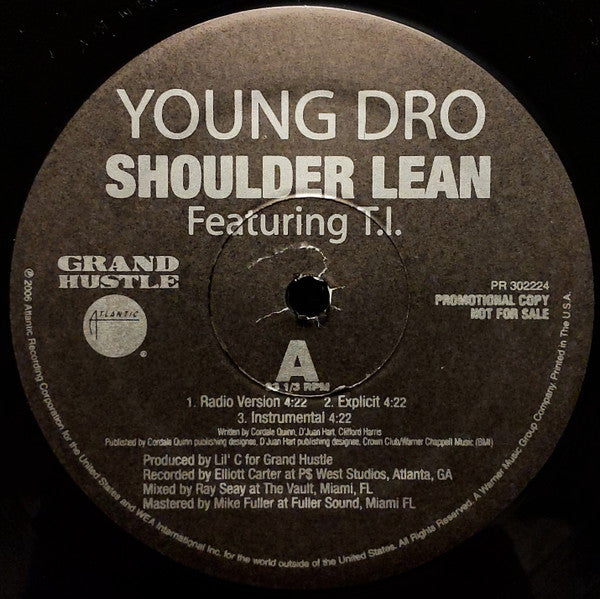 Young Dro : Shoulder Lean / Gangsta (12
