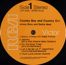 Load image into Gallery viewer, Jimmy Dean &amp; Dottie West : Country Boy &amp; Country Girl (LP, Album)