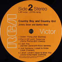 Load image into Gallery viewer, Jimmy Dean &amp; Dottie West : Country Boy &amp; Country Girl (LP, Album)