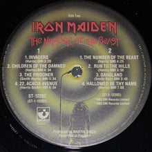 Load image into Gallery viewer, Iron Maiden : The Number Of The Beast (LP, Album, Jac)